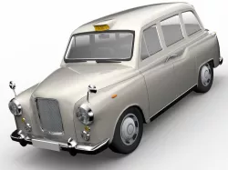London Cab Austin Morris FX4 Taxi 3D model Low-poly  3D model