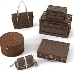 Louis Vuitton Bags set 3D model