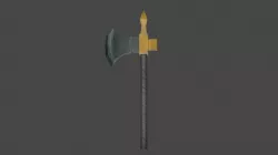 medieval ax  Low-poly  3D model