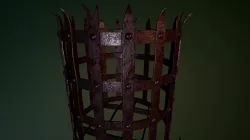 Medieval Brazier Low-poly  3D model