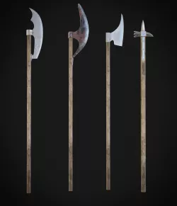 medieval weapon Low-poly  3D model