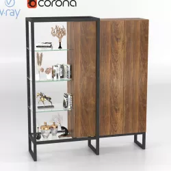 modern warderobe  Low-poly  3D model