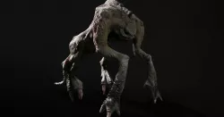 Monster Bush Master Mutant Low-poly  3D model