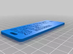 My Customized Customizer Version of luggage label
