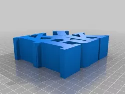 My Customized WORD Sculpture