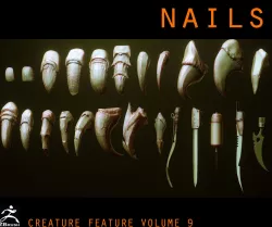 NAILS - 24 Character and Creature Nails 3D model