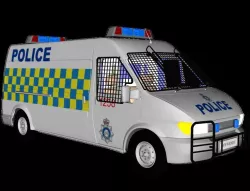obj-police van 3D model