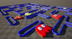 Original Pixel Pacman Complete Models Low-poly  3D model