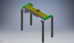 Overhead Crane 25T Low-poly  3D model