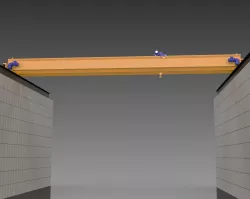 Overhead Crane 70T Low-poly  3D model