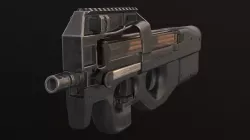 P90 PDW Submachine gun Low-poly  3D model