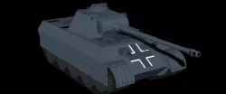Panzer V Panther tank german LowPoly isometric Low-poly  3D model