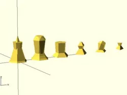 Parametric Abstraction Chess Set