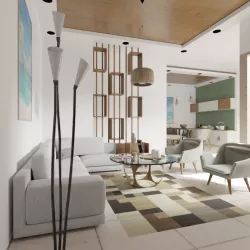 Pastel Living and Dining  3D model