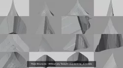 Peak Structures - Without any Textures and Material 3D Model Collection