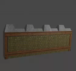 Pinnacle-Middle-Edge 01 Low-poly  3D model