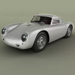 Porsche 550 A Coupe 3D model
