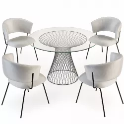 Portello Chair and Lexington Table 3D model