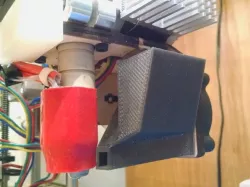 Printrbot Simple 1401 Fan shroud with bypass extruder cooling