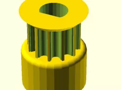 QU-BD Two-Up Replacement Part QQ 12-HTD3-05 Aluminum Pulley