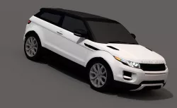 Range Rover Evoque V10  Low-poly  3D model