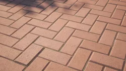 Red brick paving Texture