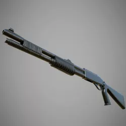 Remington 870 MCS 3D model