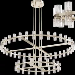 Restoration Hardware ARCACHON ROUND 2-TIER CHANDELIER 60 Nickel 3D model