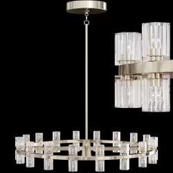 Restoration Hardware ARCACHON ROUND CHANDELIER 36 Nickel 3D model