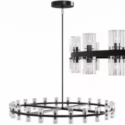 Restoration Hardware ARCACHON ROUND CHANDELIER 48 Black 3D model