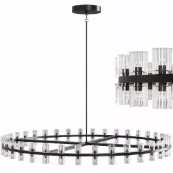Restoration Hardware ARCACHON ROUND CHANDELIER 60 Black 3D model