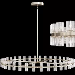 Restoration Hardware ARCACHON ROUND CHANDELIER 60 Nickel 3D model