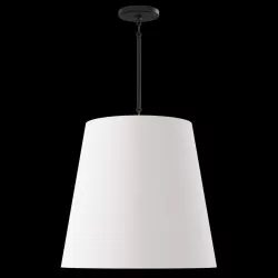 Restoration Hardware CICERO BARREL PENDANT 25 White 3D model