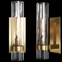 Restoration Hardware RAVELLE GRAND SCONCE Brass 3D model