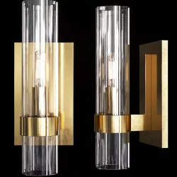 Restoration Hardware RAVELLE SCONCE Brass 3D model