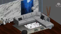 revit family setting area 3D model