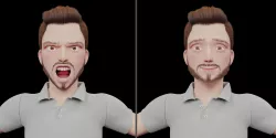 Rigged Stylized Character Man in Blender Cycles and Eevee 3D model