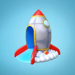  Rocket slide 3D model