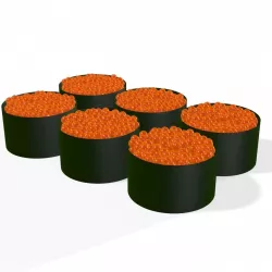 Roe Sushi Japanese Japan Food rolls 3D 3D model
