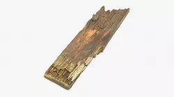 Rotten Plank Short Broken Low-poly  3D model