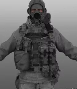 Russian Engineer - Battlefield 3 3D model