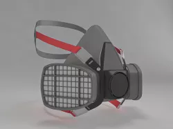 Safety Respiratory Mask 3D model