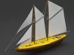 sailing boat 3D model