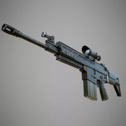 SCAR-H SV 3D model