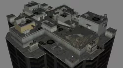 Scene 09 - exterior with interior Roof 3D model