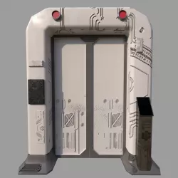 Sci fi Door 3D model