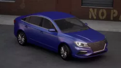 Sedan Car Low-poly  3D model
