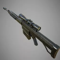 Serbu BFG-50A 3D model