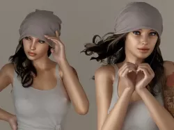Sexy model woman 3D model