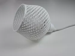 Shapeshifter lampshade, inspired by the Dentelle collection